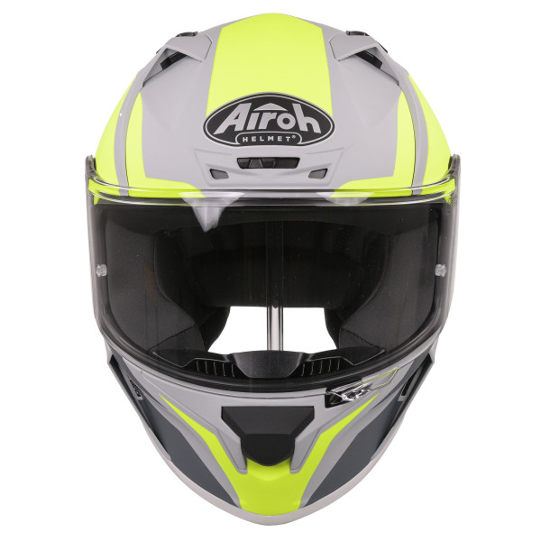 Airoh Airoh valor full face helmet - matt wings fluro yellow (extra small)